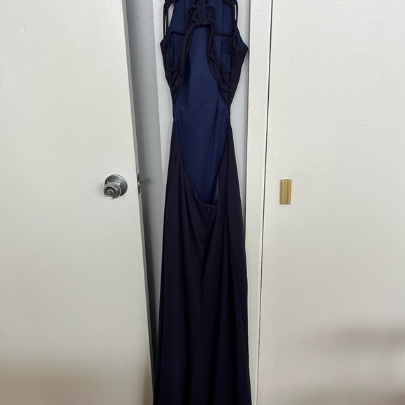 Neiman Marcus open back jersey gown Size 2 - Picture 6 of 6